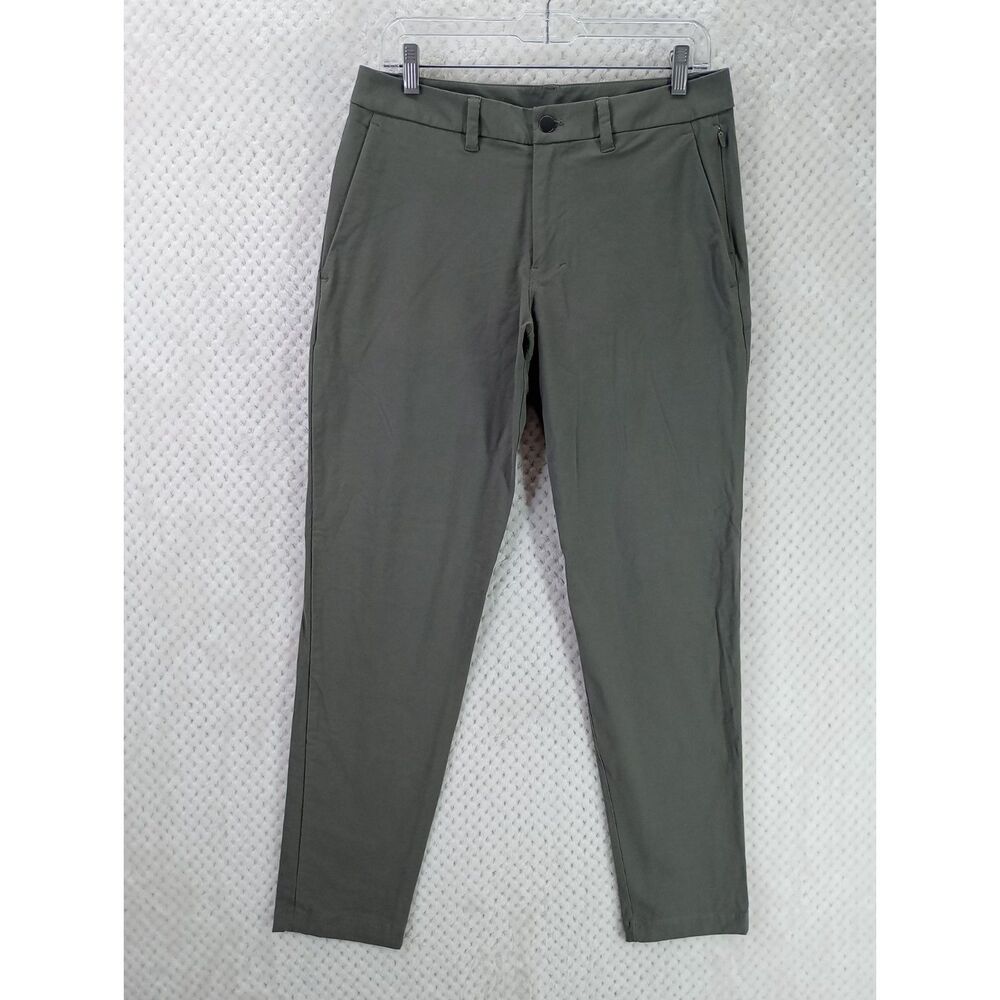 Lululemon Commission Pant Men's 30 Gray Tapered Slim Fit Pants Golf Casual